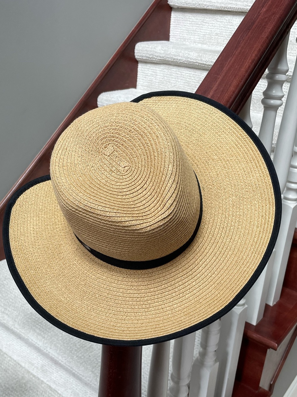 Scala Women’s Wide Brim Split Back Adjustable Straw Sun Beach Pool Gardening Hat